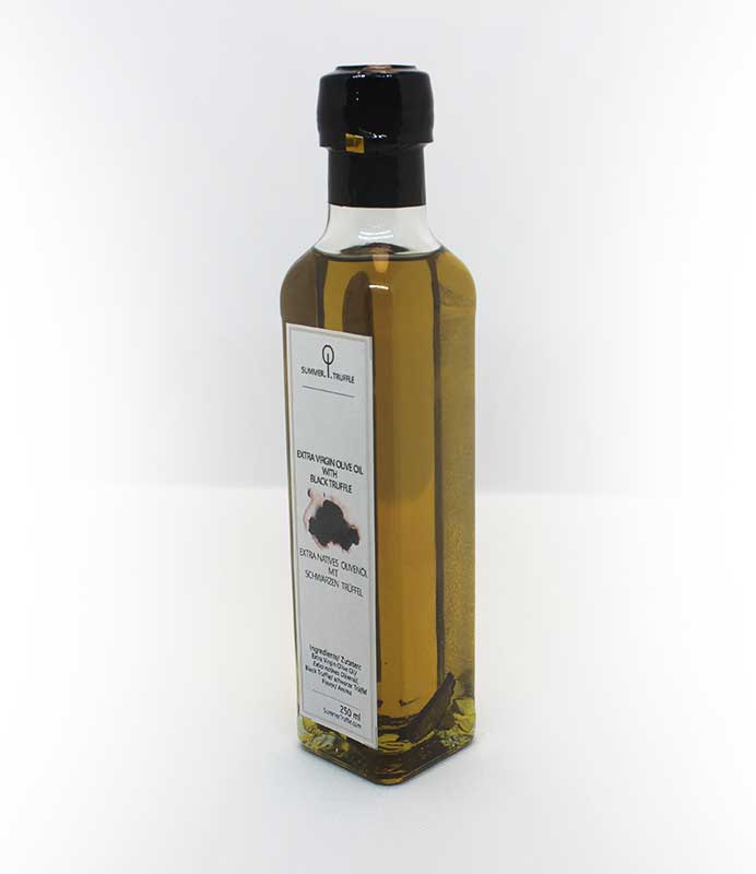 Schwarzes Trüffelöl, Extra natives Olivenöl mit schwarzen Trüffel